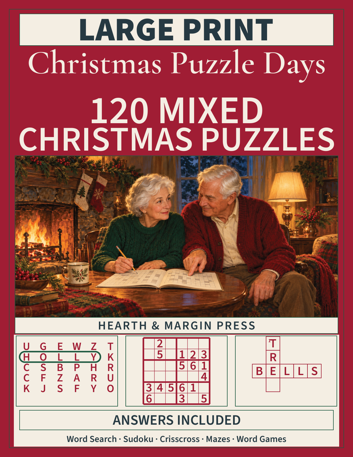 Front cover of Christmas Puzzle Days