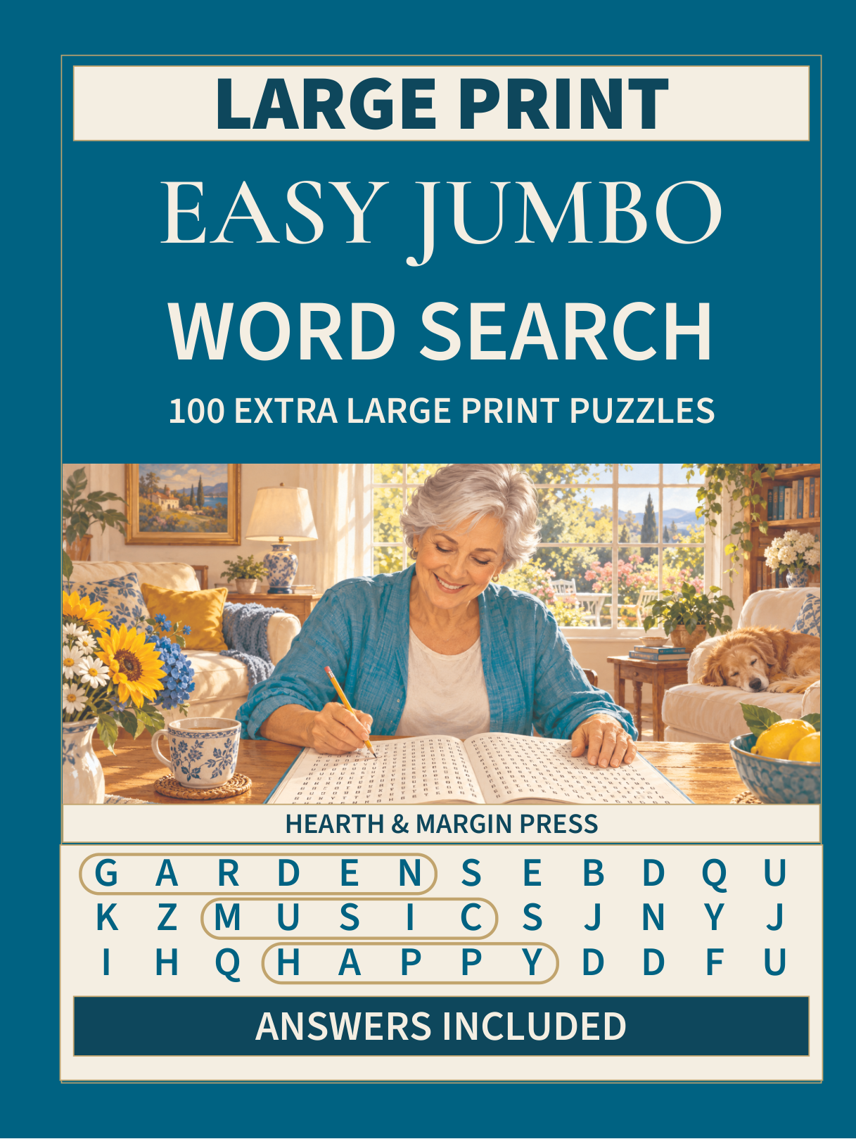 Front cover of Easy Jumbo Word Search