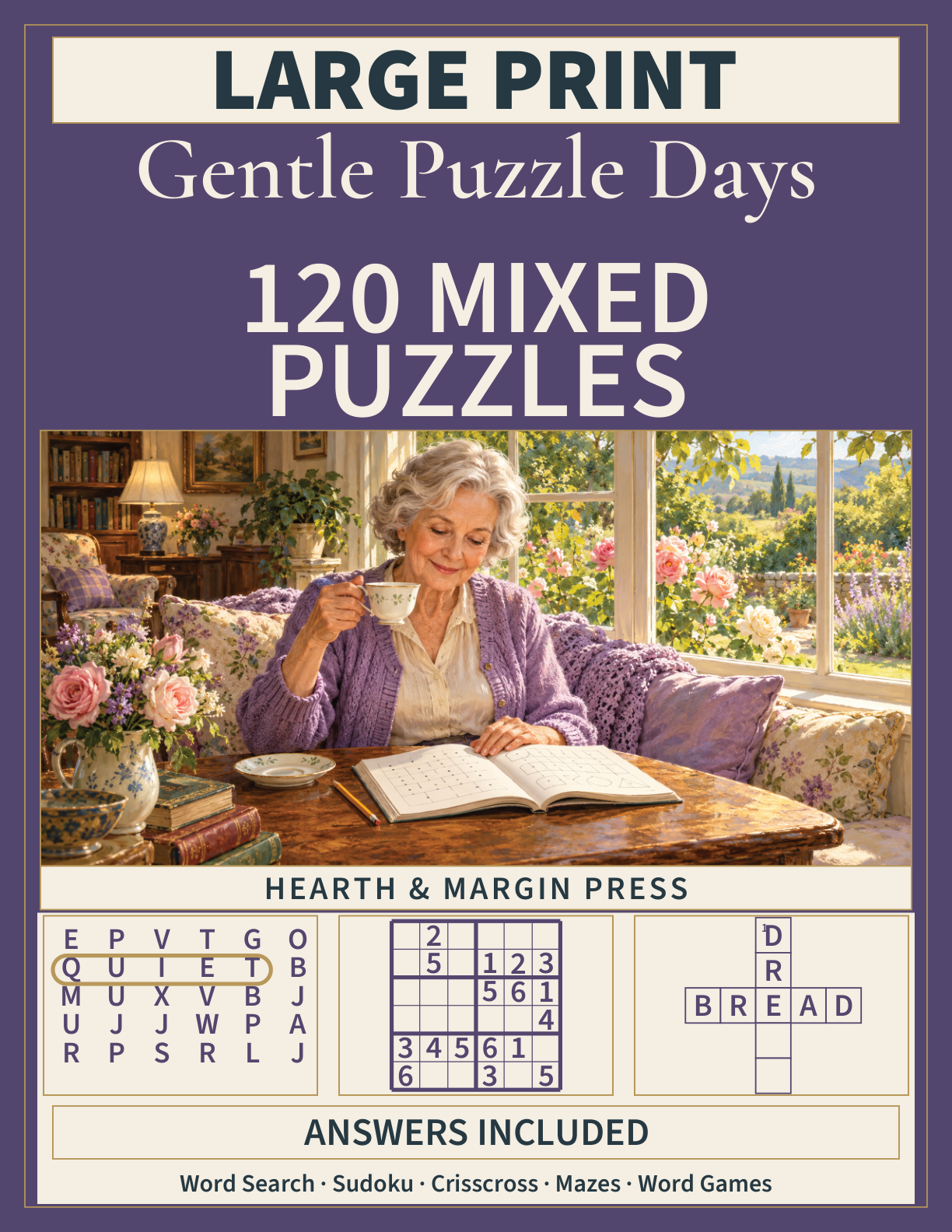 Front cover of Gentle Puzzle Days