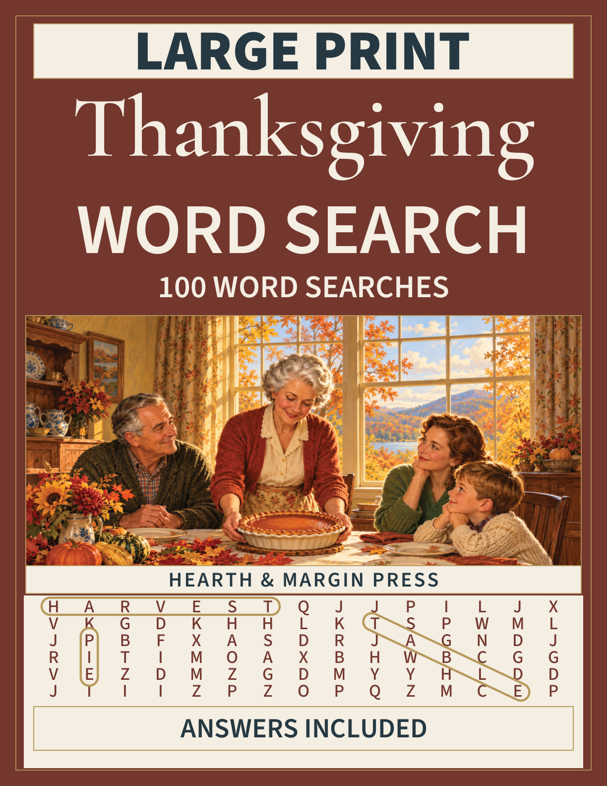 Front cover of Thanksgiving Word Search